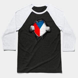 Czech Republic Flag. Proud Czech Baseball T-Shirt